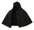 Dolce & Gabbana Gray Tweet Wool Shoulder Hat Hooded Scarf